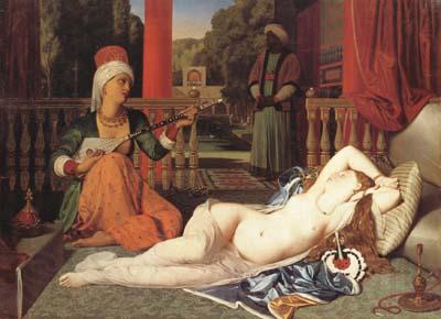 Jean Auguste Dominique Ingres Oadlisque with Female Slave (mk04)
